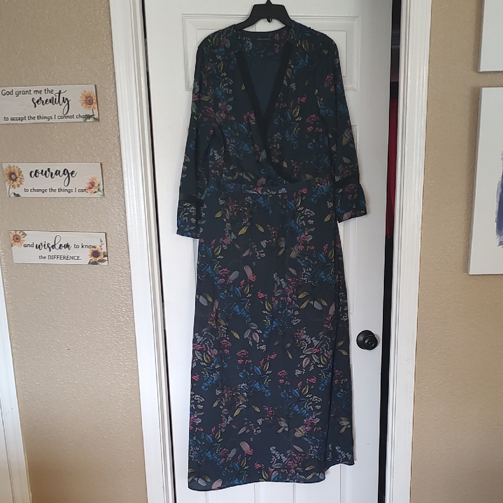 Banana Republic Dark Floral Maxi Dress